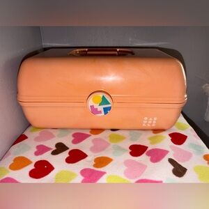Caboodles On the Go Girl makeup or travel case marble vintage